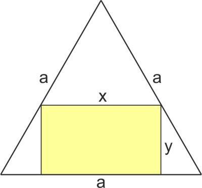 b) Je nach x-wert nimmt das Rechteck eine andere Form an; auch der Sonderfall eines Quadrats kann auftreten. Berechne x so, dass dieser Sonderfall eintritt; d.h. y < x. 17.
