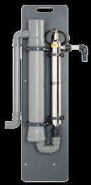 Spezialdichtung DN 50 für Kabelrohr UV-Modul mit Pumpe im nachgeschalteten Schacht Das UV-Modul mit Pumpe wird in einem der Kläranlage nachgeschalteten Schacht installiert.