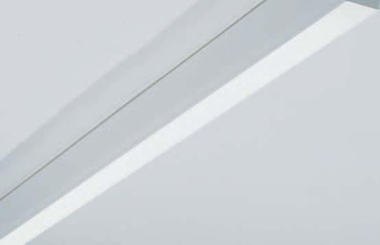 DALI EVG DALI EVG mit zusätzlicher Touch-DIM Funktion für Tastdimmung E Profile made of aluminium, powder coated white Suitable for trimless installation in plasterboard ceilings 10-25mm Versions