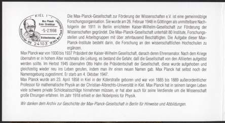 Planck Gesellschaft am 05.02.1998 3.