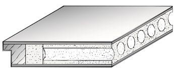 Röhrenspanplatte Deckplatten: beidseitig Dünnspanplatte nach DIN EN 312