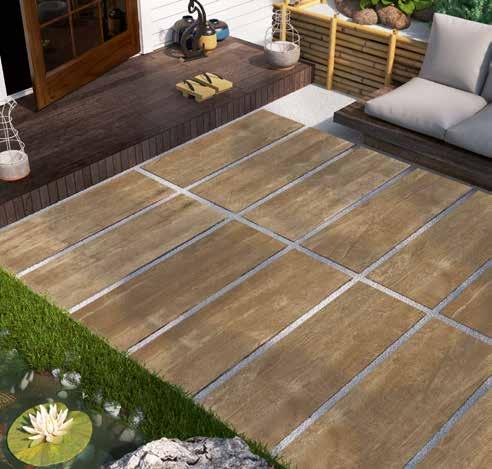 komfort Die neue Terrassenfliesenserie Xylo in Holzoptik ist eine gelungene Alternative zu Holzdielen für den Außenbereich.