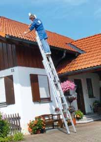 Das Bavaria-Leitern-Blitzgerüst ist nur unter Verwendung dieser Bavaria-Leitern von der Berufsgenossenschaft zugelassen.