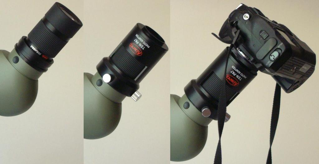 850 mm f/9,6 599,- Für die neuen ATX Spektive bietet Swarovski professionelle Lösungen für SLR-Kameras. as TLS APO wird am Okular befestigt. ie integrierte Optik macht das Spektiv zum Supertele.