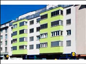 Rechnungsjahr 2016/17 Die in 2012 neu errichtete Wohnhausanlage in der Brünner Straße verfügt über 64 Wohneinheiten und 37 Stellplätze, wobei alle Wohnungen mit einem Balkon oder einer Terasse