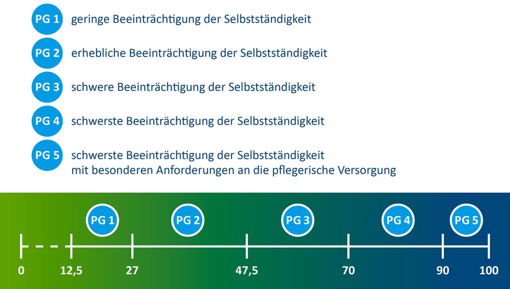 5 Grade der Pflegebedürftigkeit (Pflegegrade) 19.01.