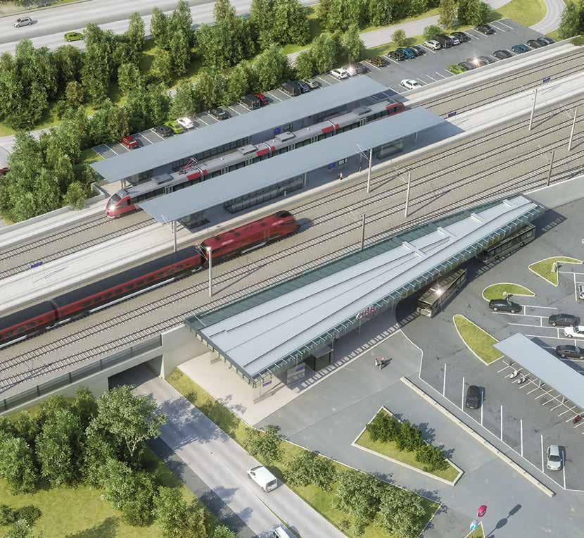 Südstrecke Der neue Bahnhof Frohnleiten entsteht Blick in die Zukunft - Einblick in die