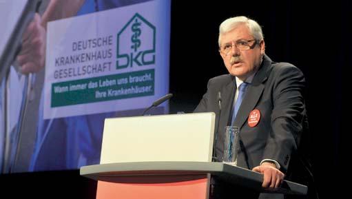 das Politik Krankenhaus 3.2013 DKG-Präsident Alfred Dänzer betonte den Dialog mit der Politik, ohne klare Positionen der Krankenhäuser zu vernachlässigen. wird in einem Verhältnis 1:1.