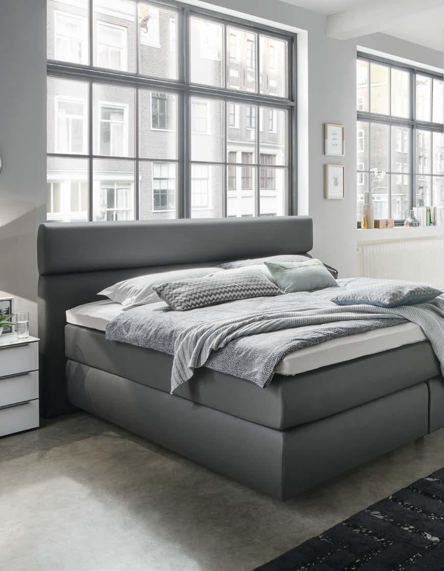 NEU in der Kollektion 2 Global Valencia Comfort Boxspringbett Modell VZ 7.1 ohne Deko, Bettwaren, Kissen 2398.