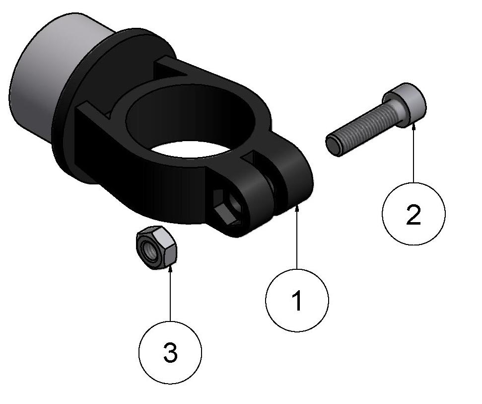 Tighten the clamping screw (9.1) by means of an Allen key 3. Loosen the clamping screw (9.3) of the base plate (9) by means of an Allen key 4.