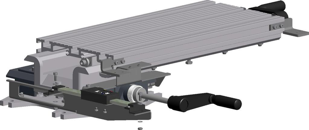 9. 2-axis coordinate table K400 and K6000 9.7 Attachment kit for attached vernier calliper for 2 axes and spindle Y axis 9.7.2 Installing the attached Y-axis vernier calliper 1.