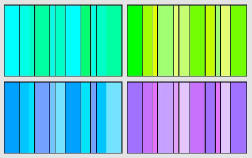 Andere harmonische Farbkombinationen