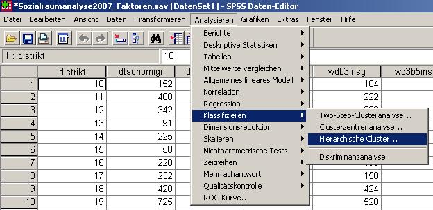 11. Analysieren-Klassifizieren-Hierarchische Cluster.