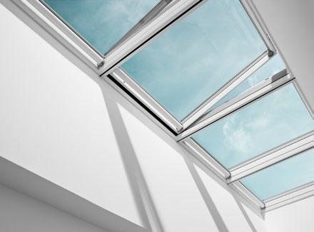 NEU! VELUX Modular Skylights Die innovative Lichtband-Lösung für flache und flach geneigte Dächer im privaten Wohnungsbau.