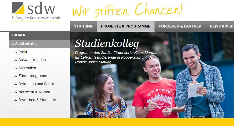 Deutschlandstipendium Interessierte Studierende können sich im nächsten