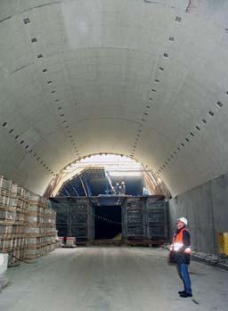 Befestigung der Promatect-H-Tunnelbauplatten mit Kunkel Dübel aus hochkorrosionsbeständigem Werkstoff 1.4529.