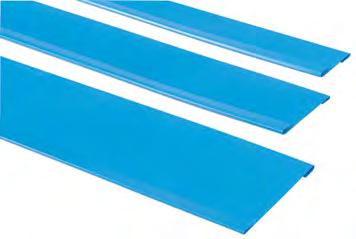 Sperrstreifen blau aus Kunststoff, selbstklemmend, 660 mm lang 10 Streifen = 1 PG für Sichtrandhöhe