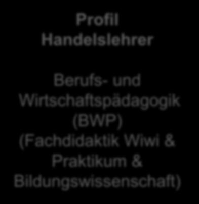 Fach Wirtschafts- Wissenschaft (Wiwi) (Fachwissenschaft; BWL/VWL) Profil Handelslehrer Berufs- und