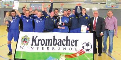 Bezirk Braunschweig Krombacher Hallenmeister der 1. Kreisklasse im NFV-Kreis Göttingen-Osterode: Das Team des VfB Sattenhausen.