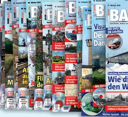 BAHNPOST -Titel 01 bis 24 21 Winter 2017 www.bahnepoche.de Geschichte, Kultur und Fotografie der klassischen Eisenbahn 8 Extra-Seiten Mit DVD!