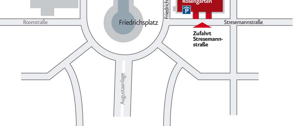 Das Parken auf dem Außengelände des Congress Center Rosengarten ist nicht zulässig.