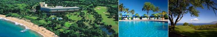 Makena Beach- Golf Resort ****(*) Wailea Beach Ab 125 pro Person Nacht Strandhotel in einmaliger Lage und eigenen 18 Loch Golfplatz.