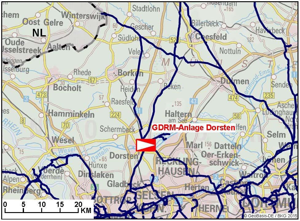 437-01: GDRM-Anlage Dorsten und Verbindungsleitung Open Grid Europe Bundesland Gasqualität NW L-Gas/H-Gas -- -- -- 500.