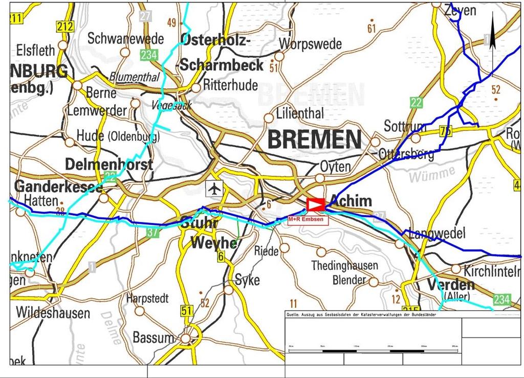 301-01: Überspeisung Embsen Gasunie Deutschland Transport Services Bundesland Gasqualität NI H-Gas -- -- -- -- 2020 Erweiterung der Überspeiseleistung aus der NEL auf der Station