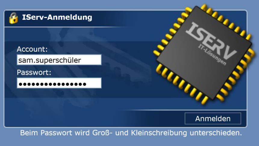 Anleitung zur Nutzung von IServ Bei IServ einloggen Auf der Homepage (www.fkg.goettingen.
