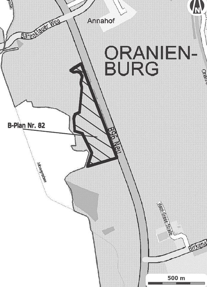 10 Amtsblatt für die Stadt Oranienburg Nummer 7 vom 7. August 2010 Amtliche Bekanntmachungen Bebauungsplan Nr.