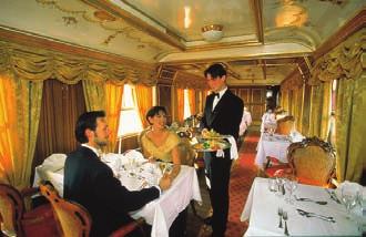 Ab heute entführt der Luxuszug Imperial Dinner Train, eine Replik des k.