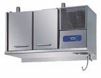 Refrigerated chiller counters designed also for remote condensing unit. Completely automatic defrosting and condense water evaporation. Adjustable Stainless Steel feet (110/190 H mm).