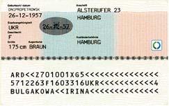Liechtenstein, Norwegen) oder oder Vorläufiger Personalausweis Dauer-Aufenthaltskarte im Scheckkartenformat