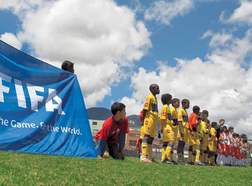 Im Rahmen der Vorbereitung auf die FIFA U-20-WM in Kolumbien organisierte die FIFA in Bogotá ein Kinderfussballfestival.