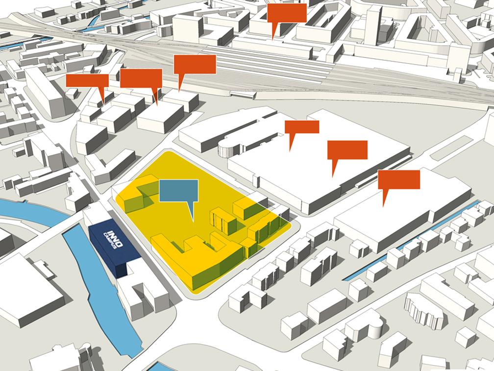 Seite 26 Entwicklungsschwerpunkt Bahnhof / See Was bisher geschah Residenz au Lac Bildung Formation Biel-Bienne Communications Center Hauptbahnhof Biel/Bienne Das künftige Campus-Quartier gehört seit