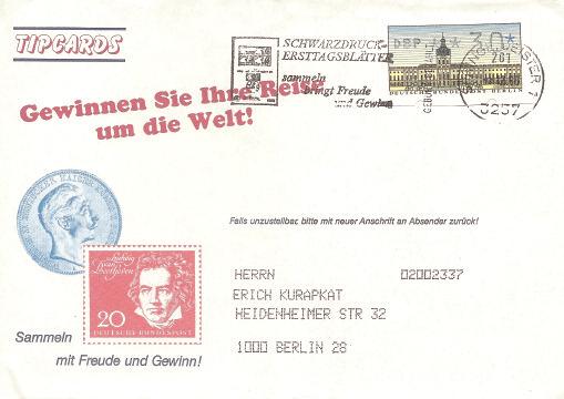 Die Unterrichtung der OPDen lief nicht unisono an, die Daten schwanken zwischen dem 15. und 28. Februar; in Westberlin, so W. Schießl (AGF Deutsche Bundespost).