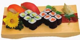 Nigiri (Lachs, Thunfisch) 6 x Avocado Maki, 6 x Lachs Maki Sushi 8