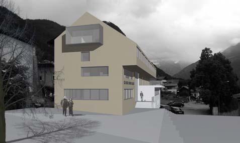 4.6.8 Tirol Neubau Gemeindehaus in Karrösten: Planung Architekturbüro Raimund Rainer / Innsbruck, Realisierung in