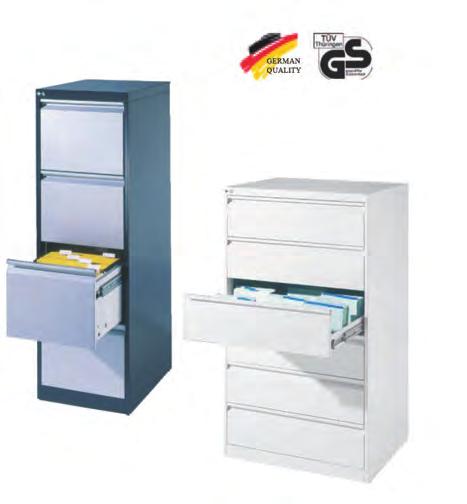Möbel & Praxiseinrichtungen Schrank und Ablagesysteme Für klassische Büroaufgaben Langlebige Stahlkonstruktion in verschiedenen Breiten und Höhen.