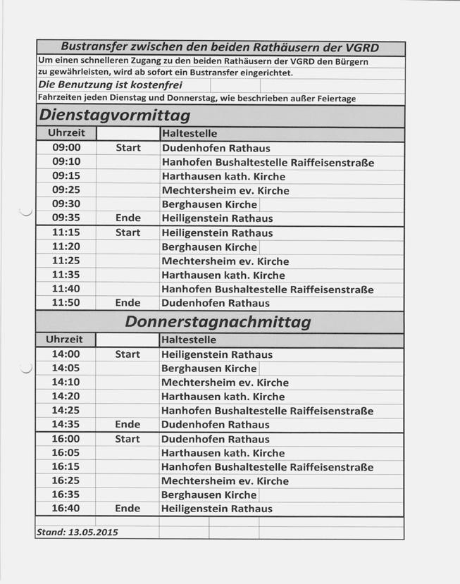 Seite 4 Verbandsgemeinde Römerberg-Dudenhofen Ausgabe 38/17.
