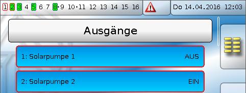 Meldung Befindet sich der Regler zum Zeitpunkt der Meldung gerade im Expertenmodus und ist der Ausgang für Dominant Ein (Experte) gerade auf Hand AUS geschaltet, dann bleibt er ausgeschaltet.