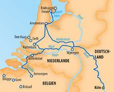 p. in der 2-Bett Außen (HD) vorne Holland Über zahlreiche Flüsse, Kanäle und Meeresarme kreuzen Sie mit der neuen und luxuriösen MS VISTASTAR zu den schönsten Plätzen und Landschaften unserer schönen