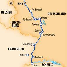 p. in der 2-Bett Außen (HD) vorne Straßburg Leinen los für eine erlebnisreiche Flusskreuzfahrt auf dem sagenhaft schönen Rhein!