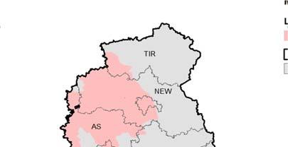Oberpfalz: Gebietseinteilung der Berater zur Umsetzung der WRRL Vordringliche Ziele 2017 21 Bösl Josef, 0,45 AK