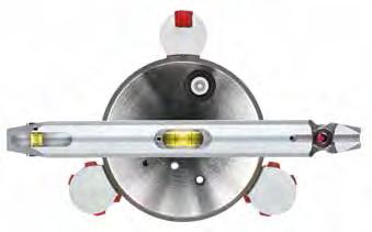 : 650 040 635 COMP Starkes Magnetsystem für sicheren Halt auf dem Drehteller Drehteller kugelgelagert Justierspindeln für