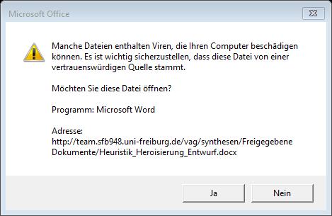 Variante 2: In Word bearbeiten (mit lokalem Microsoft Office) Sofern auf Ihrem Rechner Microsoft Office (ab Version 2007) installiert ist, können Sie