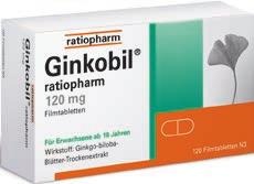 Paracetamol 500 mg Hexal 20 Tabletten statt 2,20 1) 0,98 55% Ginkobil ratiopharm 120 mg 120 Filmtabletten statt 86,60 1)