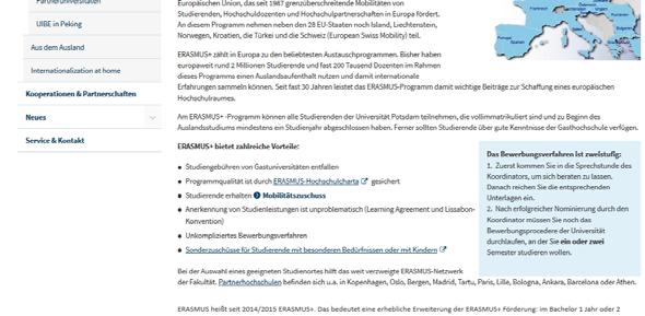 Sommersemester 2019 Bewerbungsunterlagen: Erasmus+ Bewerbungsformular