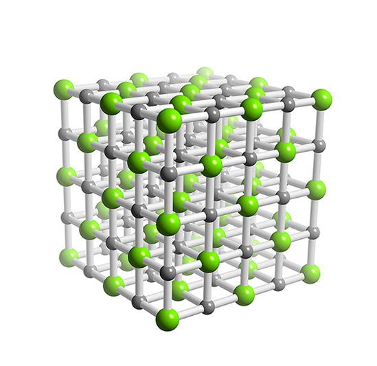 Abbildung 4: NaCl-Kristallstruktur [6]