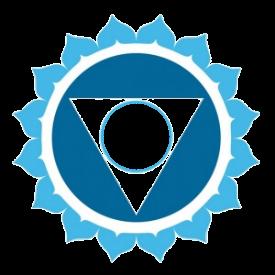 5 VISHUDDA-CHAKRA THEMA und LERNAUFGABE: Kommunikation, kreativer Selbstausdruck, Unabhängigkeit, Inspiration, Furchtlosigkeit ELEMENT: Äther (Akasha) FARBE: hellblau MANTRA: HAM ERNÄHRUNG: